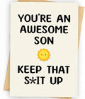 Birthday Card for Son, Son Birthday Card, Birthday Card Son, Birthday Card Son, Happy Birthday Son Card, To My Son from Mom, Gifts for Adult Son Gift Ideas, Birthday Card Son Adult