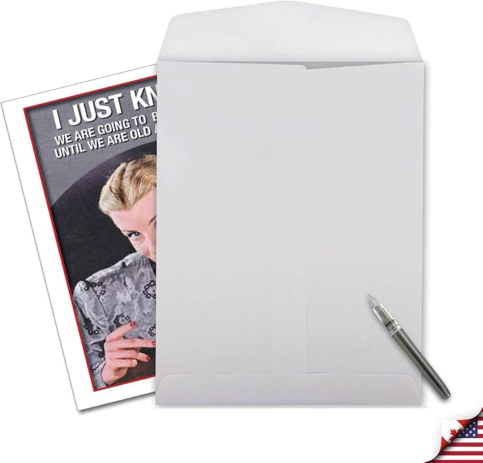 NobleWorks - 1 Extra Large Funny Birthday Card, Old Friends New Featuring Vintage Photo Cover, B-day Gift w/Greetings and Wishes for Him or Her with Envelope (Big Version: 8.5 x 11 Inch) J5611