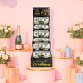Black Gold Happy Birthday Envelope for Cash, DIY Money Holder with 6 Slots for Cash, Surprise Card Holder for Birthday, Money Gift Card for Men Women