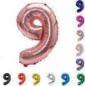 YPSelected 32 Inch Large Foil Helium Number Balloon Birthday Wedding Party 0-9 (Rose Gold, 9)