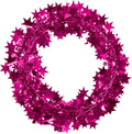 PMU 75 Ft Star Wire Shiny Garland Hot Pink - Halloween, Christmas Party, Wedding, Birthday, Festive Home Decoration Ornament Hot Pink (3pc-25Ft Each)