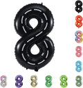 40 Inch Large Foil Helium Number Balloon Birthday Wedding Party 0-9 (Racetrack, 8)
