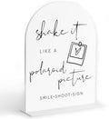 Photo Guest Book Sign, White Arch Acrylic Wedding Sign, Wedding Guest Book Alternative, Bridal Shower Decor, Engagement Party Decor, Centerpiece Table Decorations Party for Bride and Groom-21