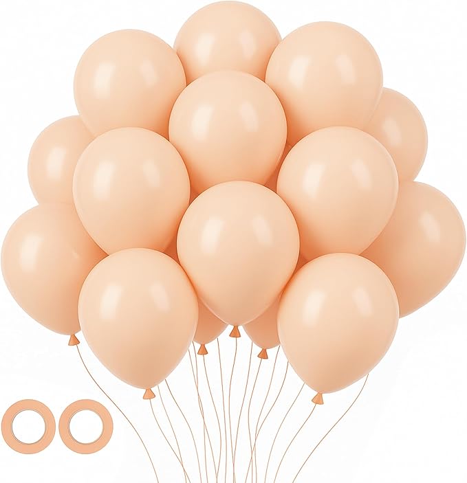 105pcs Pastel Orange Balloons 12inch Party Latex Balloons for Boys Girls Birthday Baby Shower Gender Reveal Wedding Sunflower Party Decorations
