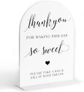 Dessert Table Sign, Candy Bar Supplies, White Arch Acrylic Wedding Sign, Wedding Signs for Ceremony and Reception, Bridal Shower Decor, Engagement Party Decor, Centerpiece Table Decorations Party-10