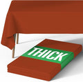 Pureegg Rectangle Table Cloth 60" x 84" – Durable Polyester Tablecloth Offers Reusable & Washable Protection, Ideal for Outdoor Party, Picnic, Wedding, Banquet and Birthday, Rust