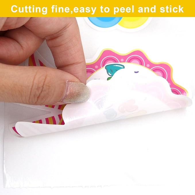 Fancy Land Happy Birthday Badge Stickers for Kids It's My Birthday Stickers Home Classroom Party Decoration 200 Pcs Rainbow