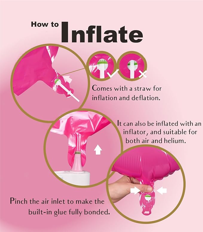 SUWEN 40 Inch Large Hot Pink 32 Balloon Numbers Big Foil Helium Number Balloons 0-9 Jumbo Happy 32nd Mylar Birthday Party Decorations for Women 23 Anniversary Party Supplies