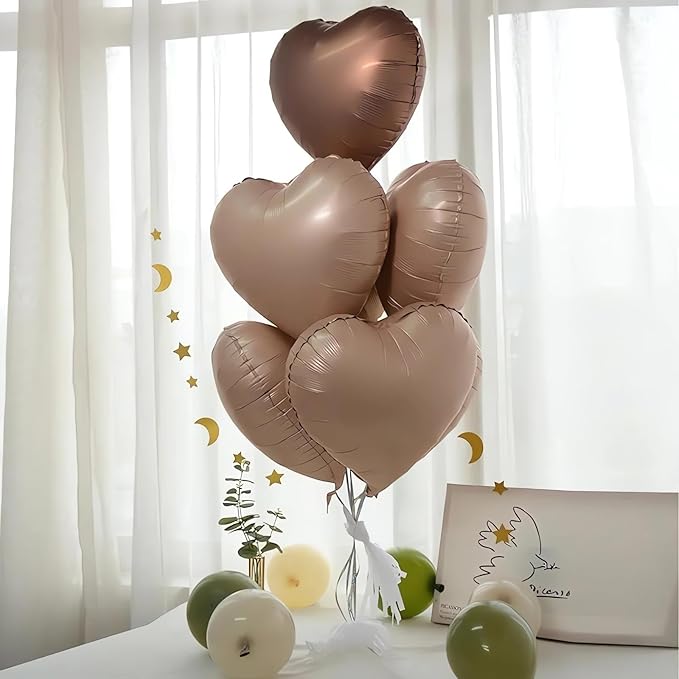 Retro Love Heart Shaped balloons Pack of 12,18 Inch Love Valentine Balloons Heart Romantic Balloons For Valentines Day Propose Marriage Wedding Bridal Shower Engagement Party Decorations
