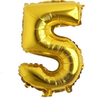 16" Alphabet Letter and Number Balloons Set Package, Aluminum Hanging Foil Film banner Mylar Balloon for Birthday Party Decoration Custom Word (A-Z, 0-9 Gold) (16 inch 5 Gold)