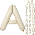 Cream A Letter Balloons,40 Inch Letter A Balloon Beige,Helium Custom Letter Balloon for Birthday Anniversary Party Decorations