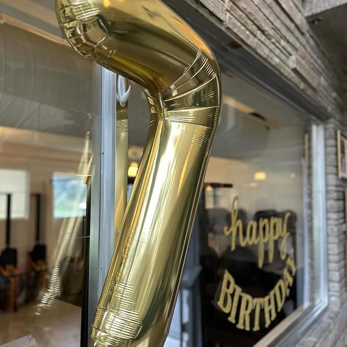Champagne Gold Number 9 Balloon 40 Inch, White Gold 9 Balloon Number, 9th Birthday Decorations, Light Gold Party Supplies for Boys Girls