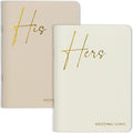 Elegant Vow Books With Gold Foil Lettering For Your Wedding - Perfectly Sized His and Hers Vow Books With Plenty Of Pages To Write Whatever is on Your Heart - A Beautiful Addition For The Wedding Day