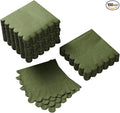 100 Pack Cocktail Napkin 2-Ply Scalloped Edged Dessert Napkins Folded 5 x 5 Inches Disposable Napkins for Dinner Wedding Birthday Party Bridal Anniversary Reception Event (Green)