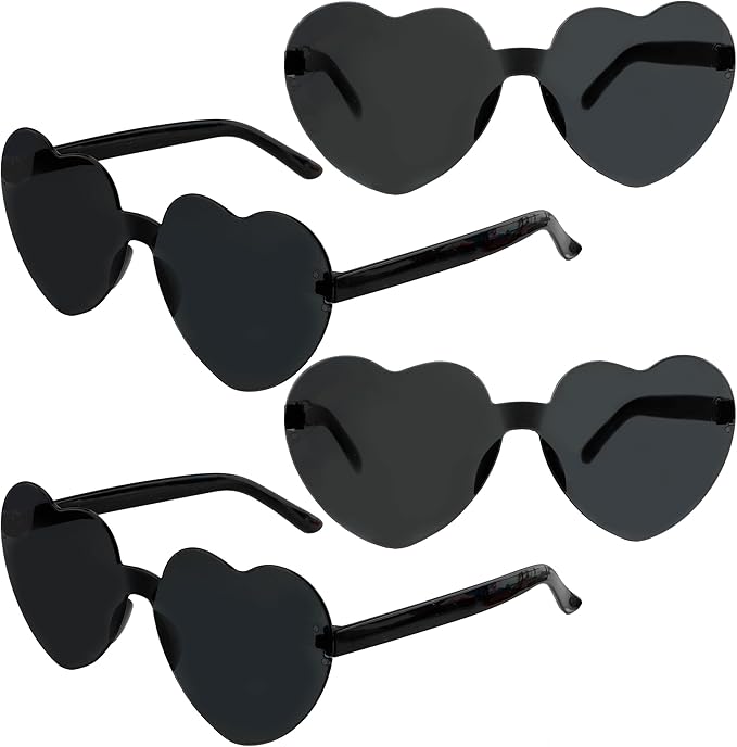 Heart Sunglasses Heart Shaped Glasses Bulk Valentines Halloween Bachelorette Party Decorations Glasses Women Men