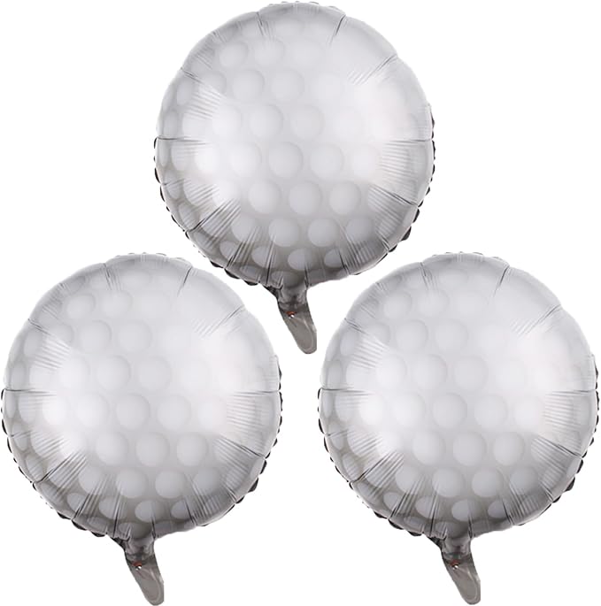 Golf Balloons Golf Ball Foil Balloons for Golf Birthday Graduation Party Supplies Decorations Sports Theme Party Favors Decorations Balloon Party 3pcs
