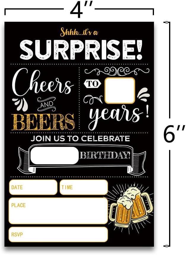 FujLoy Ch*rs And B*rs Birthday Party Invitations, Birthday Invitations, Adult Birthday Invitation.（070）