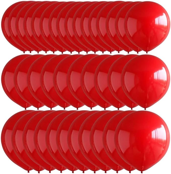 50 Pcs Red Balloons Kit 18 24 36 Multi Sizes Giant Balloon, Use for Pool Party Birthdays, Weddings, Events Party Decoration Supplies