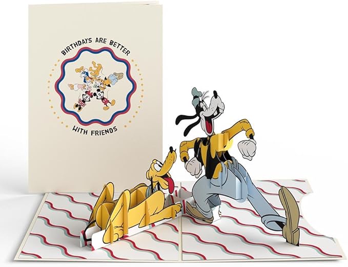 Lovepop Mickey and Friends 3D Pop-Up Birthday Card - for Him, Her, Kids, Boys, Girls, Men, Women