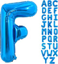TONIFUL 40 Inch Large Blue Letter F Balloons Giant Alphabet Letter Balloons,Foil Mylar Big Balloons for 2026 Graduation Birthday Party Anniversary New Year Graduation Supplies Decorations