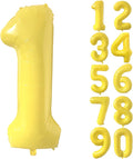 40 inch Yellow Number Balloon Giant Foil Helium Balloons Number 1 Balloon for 1st Birthday Party Decorations