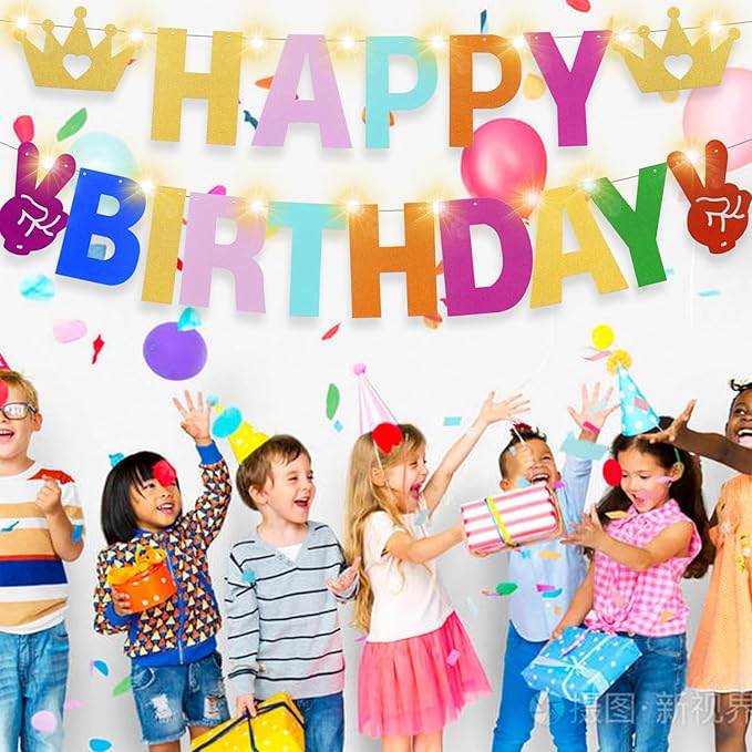 129Pcs DIY Letter Banner Glitter Customizable Banner Kit DIY Happy Birthday Letters 0-9 Numbers Custom Personalized Banners Decor Baby Shower Birthday Party Decorations Supplies(Dazzling Orange)