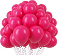 110pcs Hot Pink Balloons 12inch Dark Pink Latex Party Balloons for Graduation, Wedding, Birthday, Princess Theme Party, Valentine's Day, Baby Shower, Anniversary Party Decorations