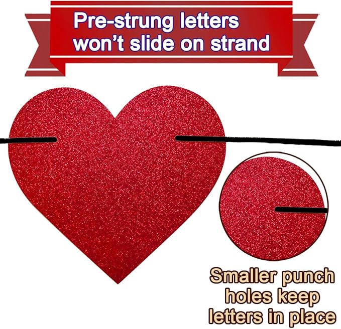 Tellpet Pre-Strung Yay! You’re Home Banner, NO DIY Glitter Welcome Home Decorations for Military Army Returning Homecoming Party, Black