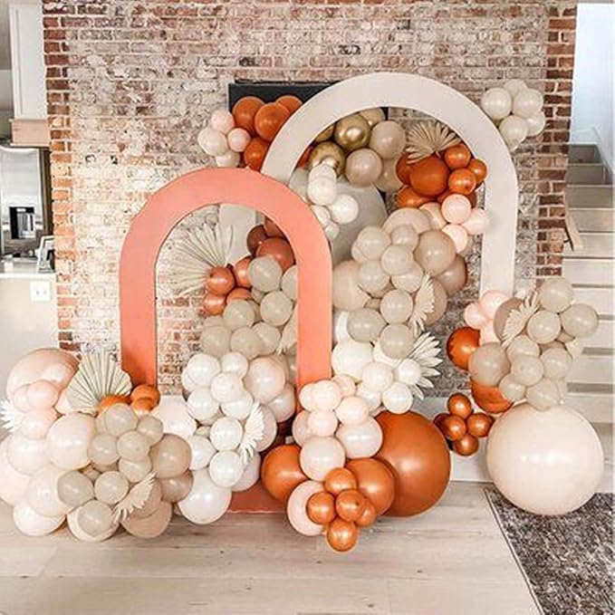 White Sand Balloons 60pcs 5inch Small Beige Balloon for Balloon Garland Arch 5'' Round Mini Neutral Cream Nude Latex Balloon for Birthday Party Decoration DIY Baby Shower Wedding Annversary