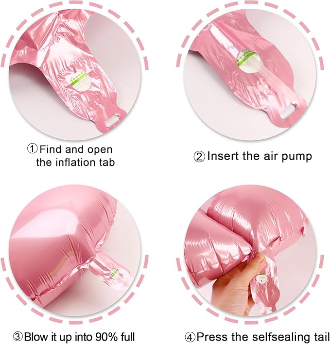 40 Inch Big Pearlescent Pink 9 Balloon Number, Jumbo Giant Happy 9th 19 29 39 49 99 Birthday Party Decorations, Large Nine Mylar Foil Anniversary Birthday Party Engagement Decorations