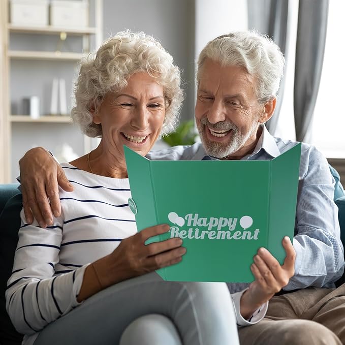 Green Retirement Party Decorations - Retirement Signing Board Guest Book Alternative | Officially Retired Gift for Men & Women | Farewell Party Supplies