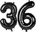 40 Inch Black Number 36 Digital Balloon,Jumbo Mylar Foil Helium Balloon for 36 Balloons for Birthday Party,Wedding Anniversary Party Decorations