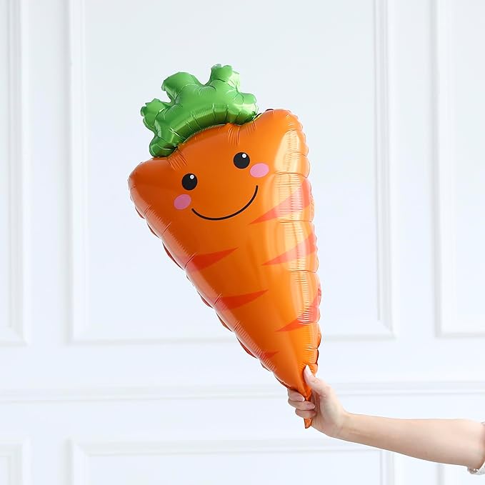 Vegetable Fruit Balloon Arch Garland Kit 138PCS Rainbow Balloons Garland with Mixed Strawberry Corn Carrot Orange Broccoli Foil Balloon for 1st Birthday Baby Shower Party Decorations
