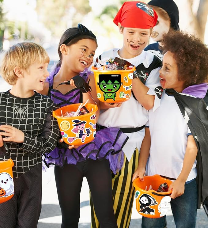 Halloween Party Favors - DIY Crafts Stickers - Halloween Decorations Gifts Activities Party Supplies(24 Sheets)