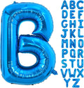 TONIFUL 40 Inch Large Blue Letter B Balloons Giant Alphabet Letter Balloons,Foil Mylar Big Balloons for 2026 Graduation Birthday Party Anniversary New Year Graduation Supplies Decorations
