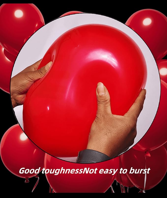 600 Pack Red Balloons 12 Inch Red Latex Balloons - Various Party Balloons Decorations