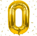 40 inch Gold Number Balloon Giant Foil Helium Balloons Gold Number 0 Balloon for Birthday Party Anniversary Decorations Supplies