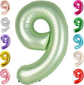 40 Inch Olive Green Numbers 9 Balloon, Balloons Decorations for 9 19 90 Birthday Party, Engagement, Wedding, Graduations, Photo Shoot Supplies