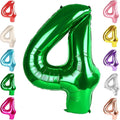40 Inch Large Numbers Balloon, 4 Dark Green Ballon for 4th 14 40 44 Birthday Party, Balloon 4 Number for Graduations Wedding Supplies