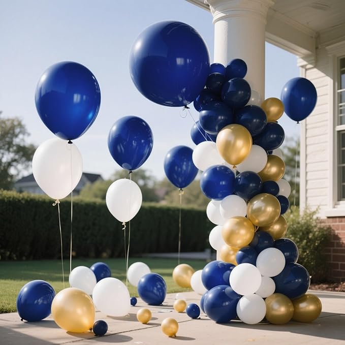Navy Blue Balloons Latex Party Dark Blue 100 Pack 12 inch Round Navy Balloons for Wedding Graduation Birthday Party Backdrop Decorations