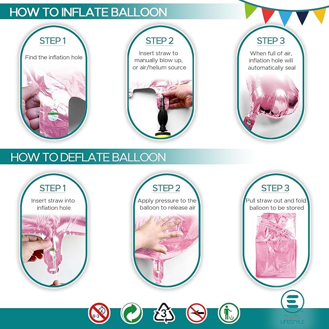 40 Inch Large Pink Number Celebration and Decoration Balloon for Birthday Parties, Graduations, Anniversaries, Weddings, Photo Shoots, Special Events - Helium Foil Mylar (Pink Number 20)