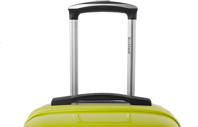 Rockland Melbourne Hardside 2 Piece Expandable Spinner Wheel Luggage Set, (20"/28"), Two Tone Green
