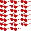 2/4/8/12/20 Pairs Heart Shaped Sunglasses Transparent Heart Glasses Rimless Trendy Eyewear for Valentines Party Favor