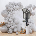 PartyWoo Gray Balloons 152pcs Different Sizes Pack of 18 12 10 5 Inch Matte Gray Latex Balloon Arch Kit Garland for Baby Shower Graduation Wedding Anniversary Birthday Party Decorations Gray-Y71