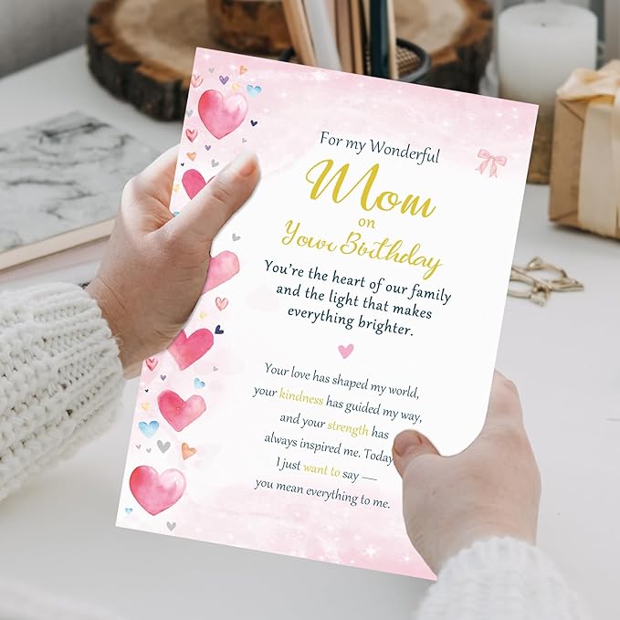 Mom Birthday Card, Funny Birthday Card Gifts from Daughter Son, Happy Birthday to A Great Mom