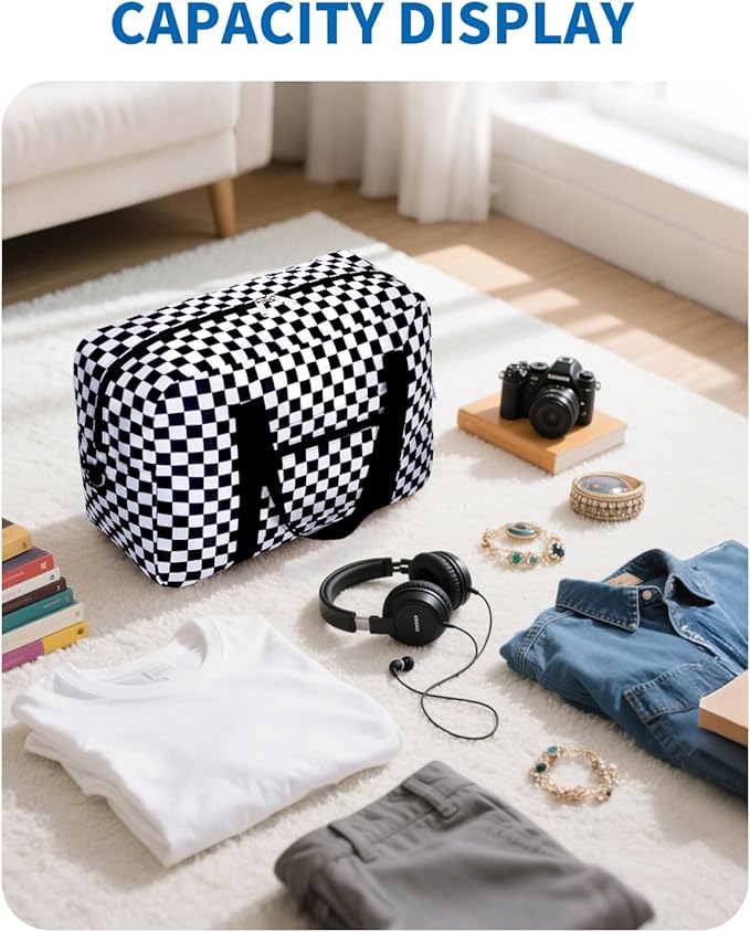 For Spirit Airlines Personal Item Bag Foldable Travel Duffel Bag Tote Carry on Luggage Duffle Overnight for Women and Men