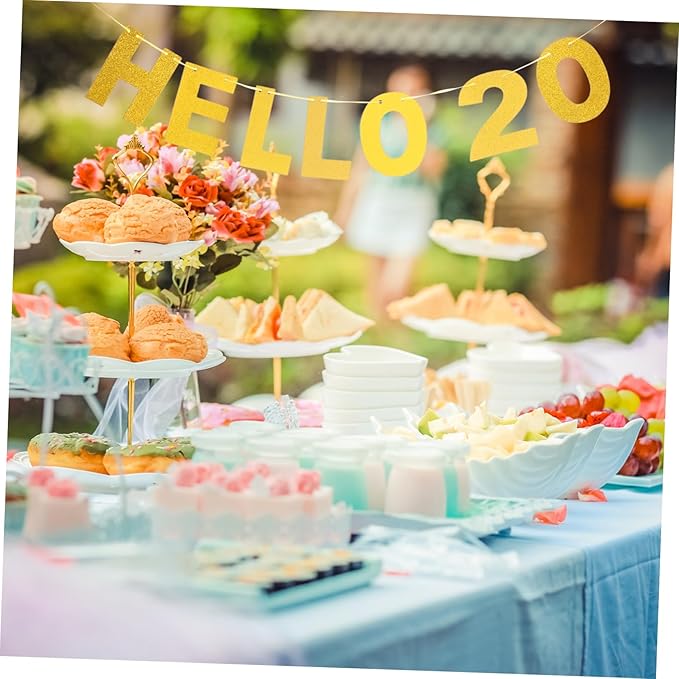 1set Glittery Birthday Party Banner for Celebrations Easy Wall Decor for Indoor and Outdoor Use for Showers and Graduation Ceremonies