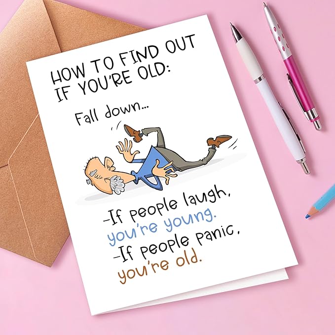 Funny Birthday Card for Grandpa, Grandpa Birthday Card, Getting Older Birthday Cards For Old Friend, Humorous Gift Cards for Old Age, Funny Getting Older Birthday Cards for Friend, Birthday Gifts for Men | Dad |Him, Decorations for Men