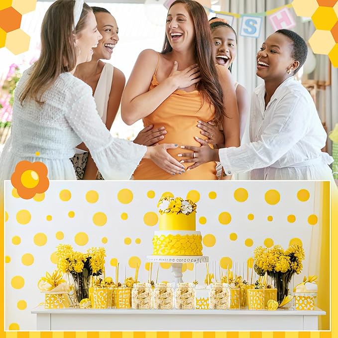 Naucoos Bee Baby Shower Candy - 26.5 oz. Bag - 150 Individually Wrapped Hard to Soft Mints Candy As Cute As a Bee Welcome Baby Shower Gender Reveal Parties, Recovery Goodie Bags