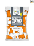Party Sweets Orange and White Sports Mints by Hospitality Mints, Appx 300 mints, 7-Ounce Bags (Pack of 6)